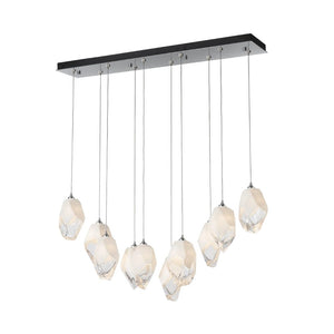 Linear Pendant Chrysalis 10 Light Large Crystal Linear Pendant