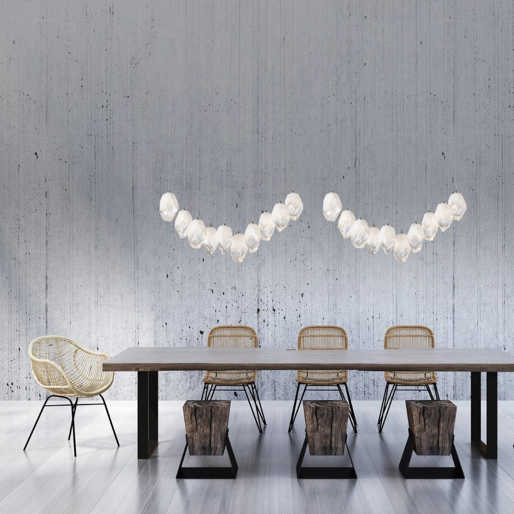 Linear Pendant Chrysalis 10 Light Large Crystal Linear Pendant