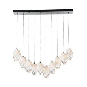 Linear Pendant Chrysalis 10 Light Large Crystal Linear Pendant