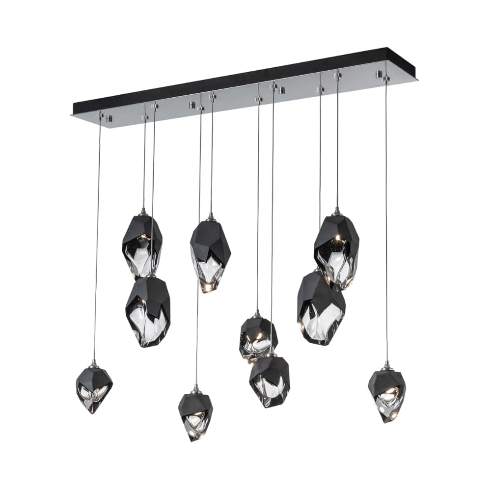 Linear Pendant Chrysalis 10 Light Mixed Crystal Linear Pendant