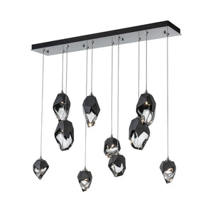 Linear Pendant Chrysalis 10 Light Mixed Crystal Linear Pendant