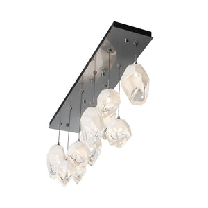 Linear Pendant Chrysalis 10 Light Mixed Crystal Linear Pendant