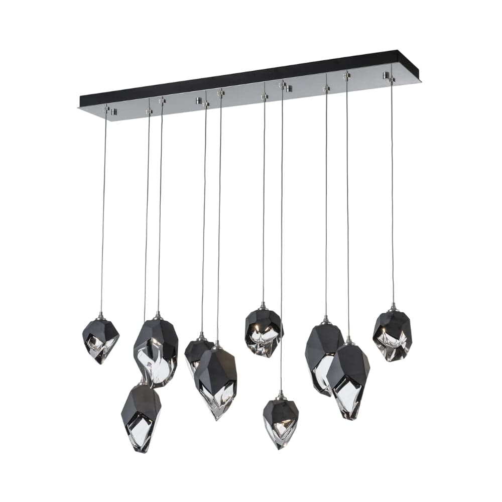 Linear Pendant Chrysalis 10 Light Mixed Crystal Linear Pendant