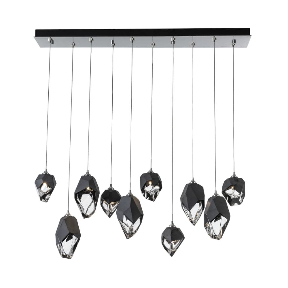 Linear Pendant Chrysalis 10 Light Mixed Crystal Linear Pendant