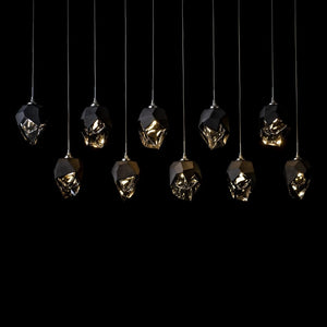 Linear Pendant Chrysalis 10 Light Small Crystal Linear Pendant