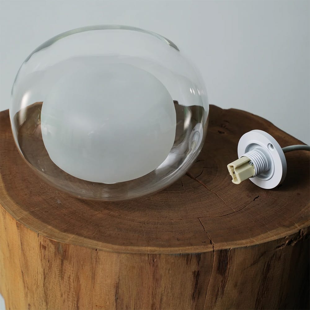 Interior Wall Light / Sconce Cielo Hand Blown Double Glass Orb Wall Light