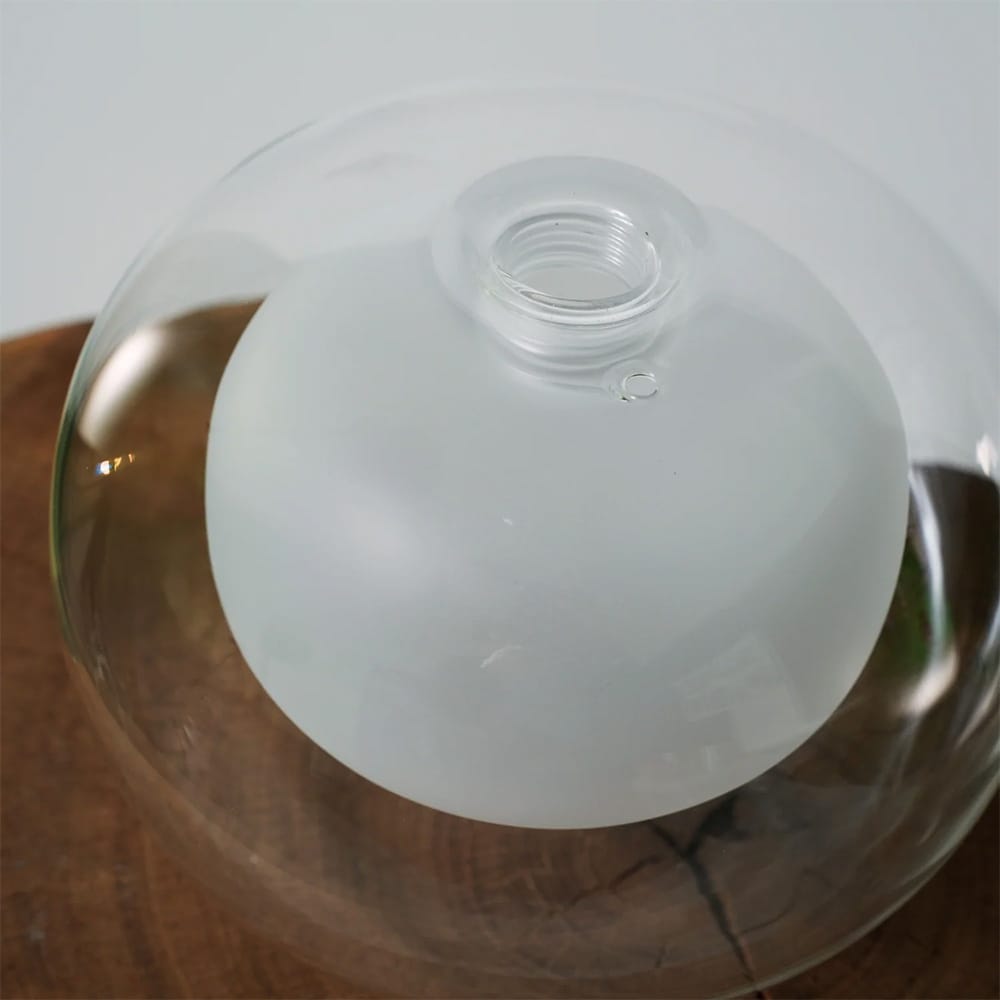 Interior Wall Light / Sconce Cielo Hand Blown Double Glass Orb Wall Light