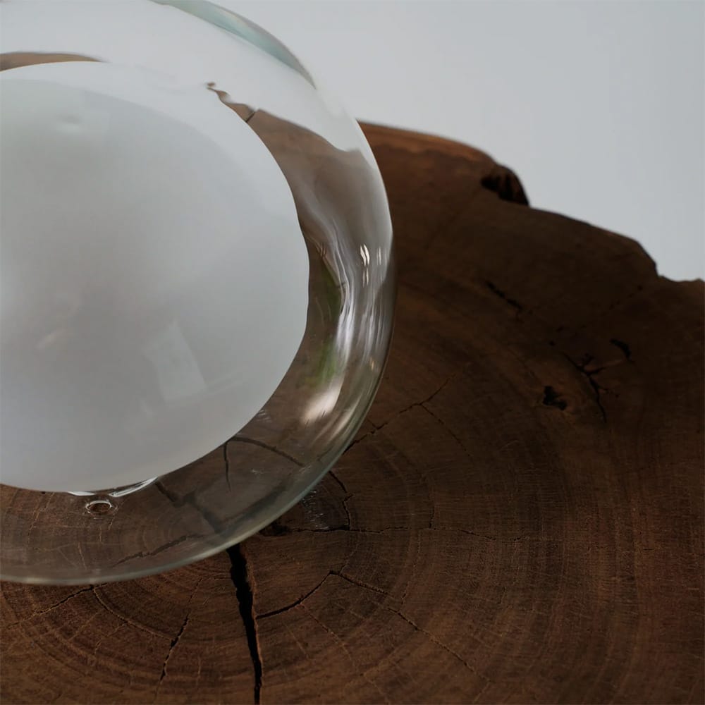 Interior Wall Light / Sconce Cielo Hand Blown Double Glass Orb Wall Light