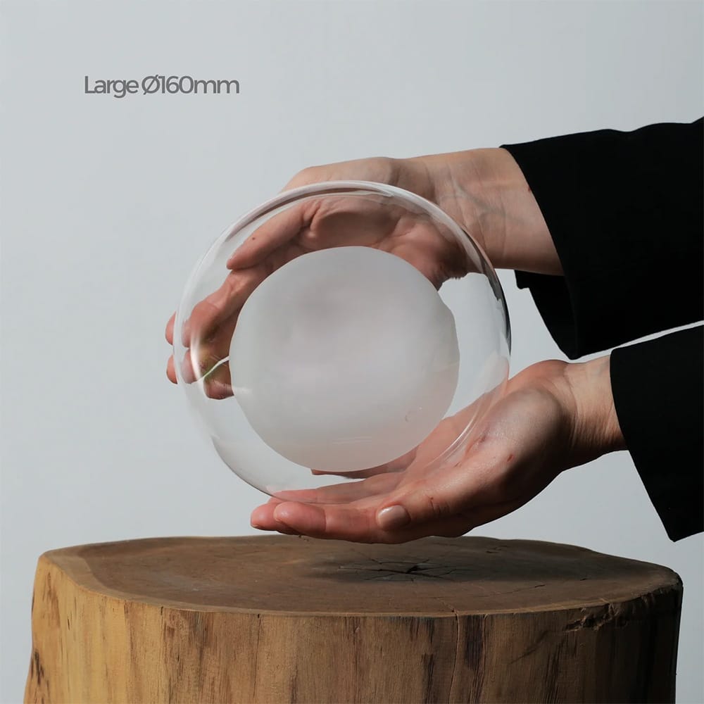Interior Wall Light / Sconce Cielo Hand Blown Double Glass Orb Wall Light