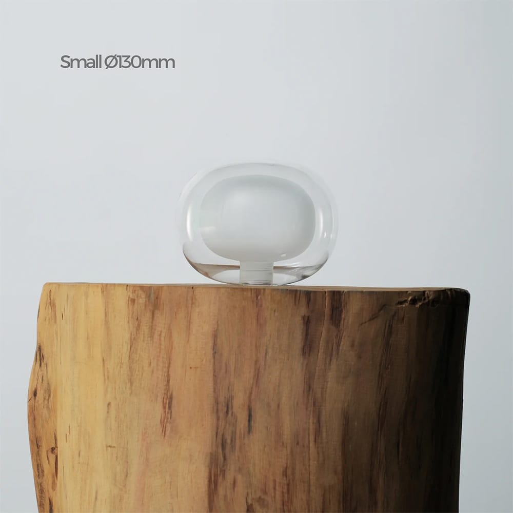 Interior Wall Light / Sconce Cielo Hand Blown Double Glass Orb Wall Light