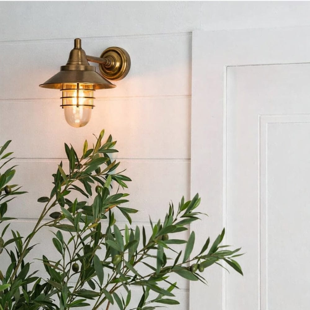 Interior Wall Light / Sconce Clark Wall Light Antique Brass - CLEARANCE (Excess Stock)