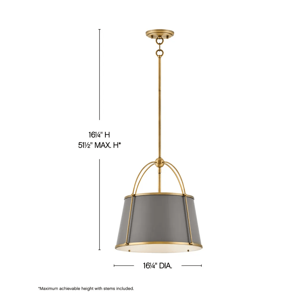 Interior Pendant Clarke Medium Drum Pendant
