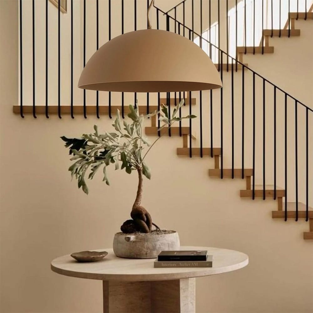 Interior Pendant Clay Dome Plaster Pendant Light