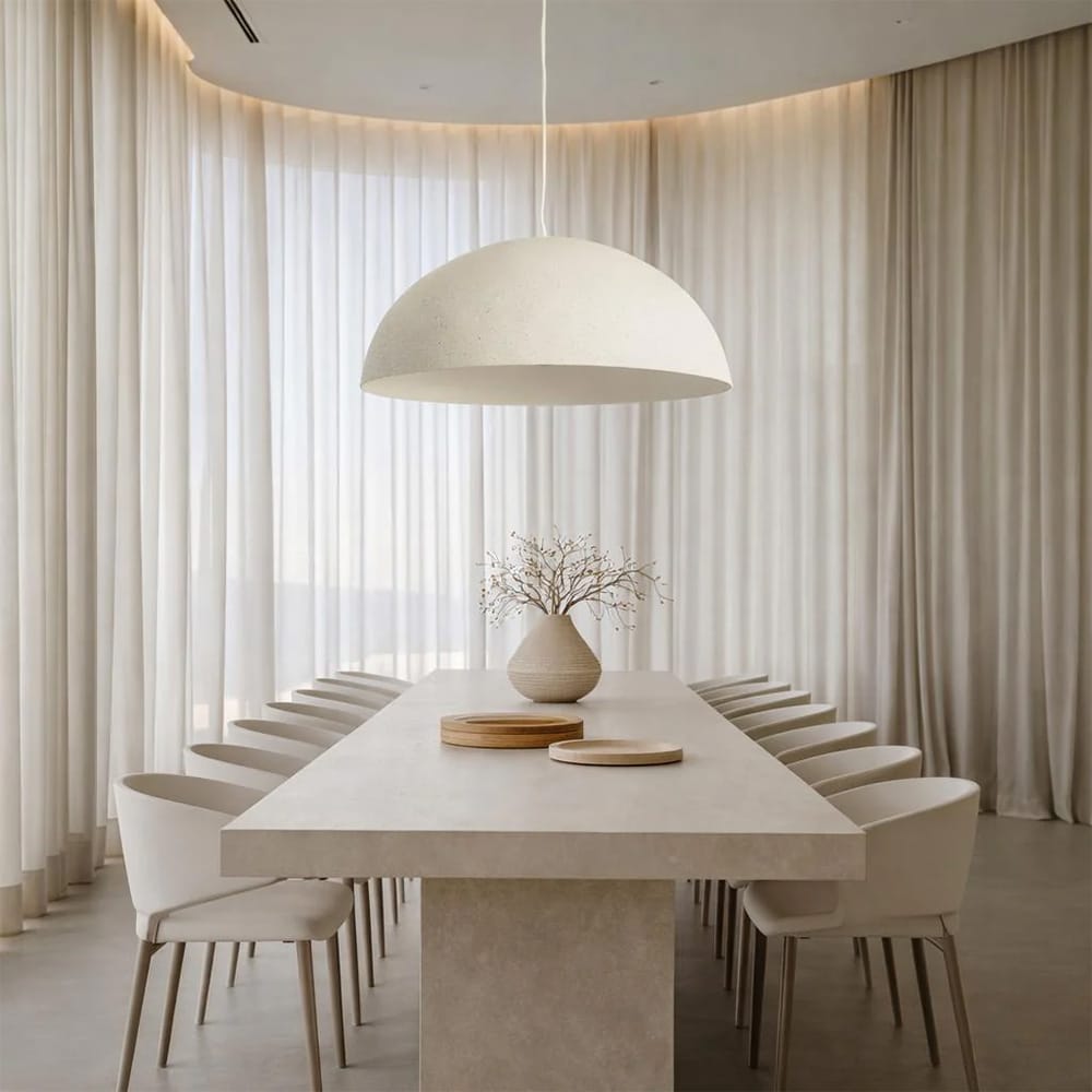 Interior Pendant Clay Dome Stone Concrete Pendant Light