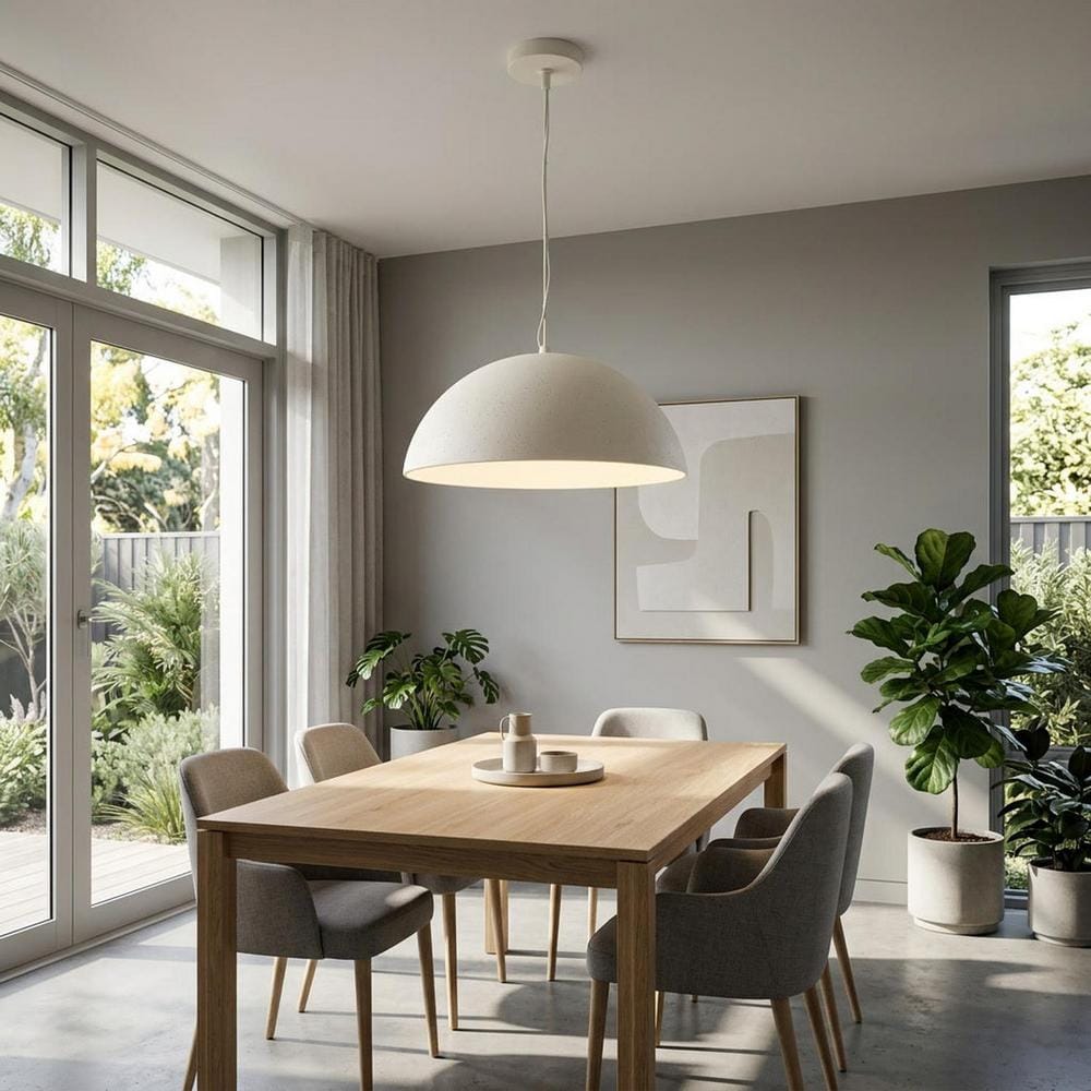 Interior Pendant Clay Dome Stone Concrete Pendant Light