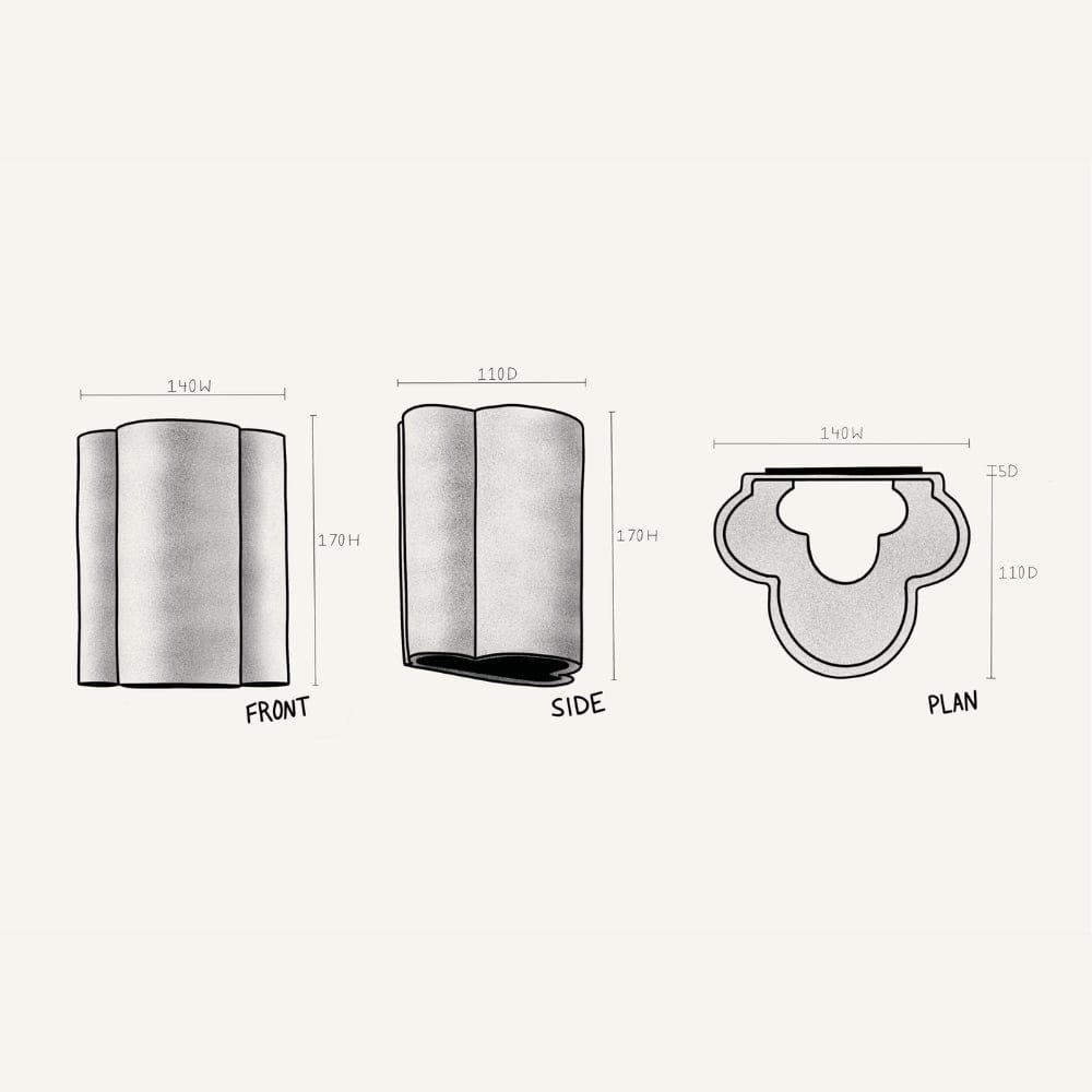 Exterior Wall Light Cloud Exterior Wall Light in Eggshell White