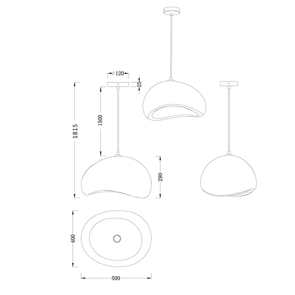 Interior Pendant Cloud Silk Pendant Light