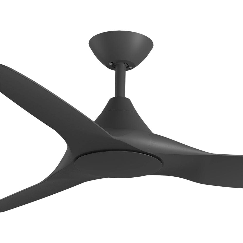 Without Light ClouldFan Smart DC Ceiling Fan Black - No Light