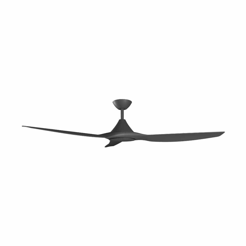Without Light ClouldFan Smart DC Ceiling Fan Black - No Light