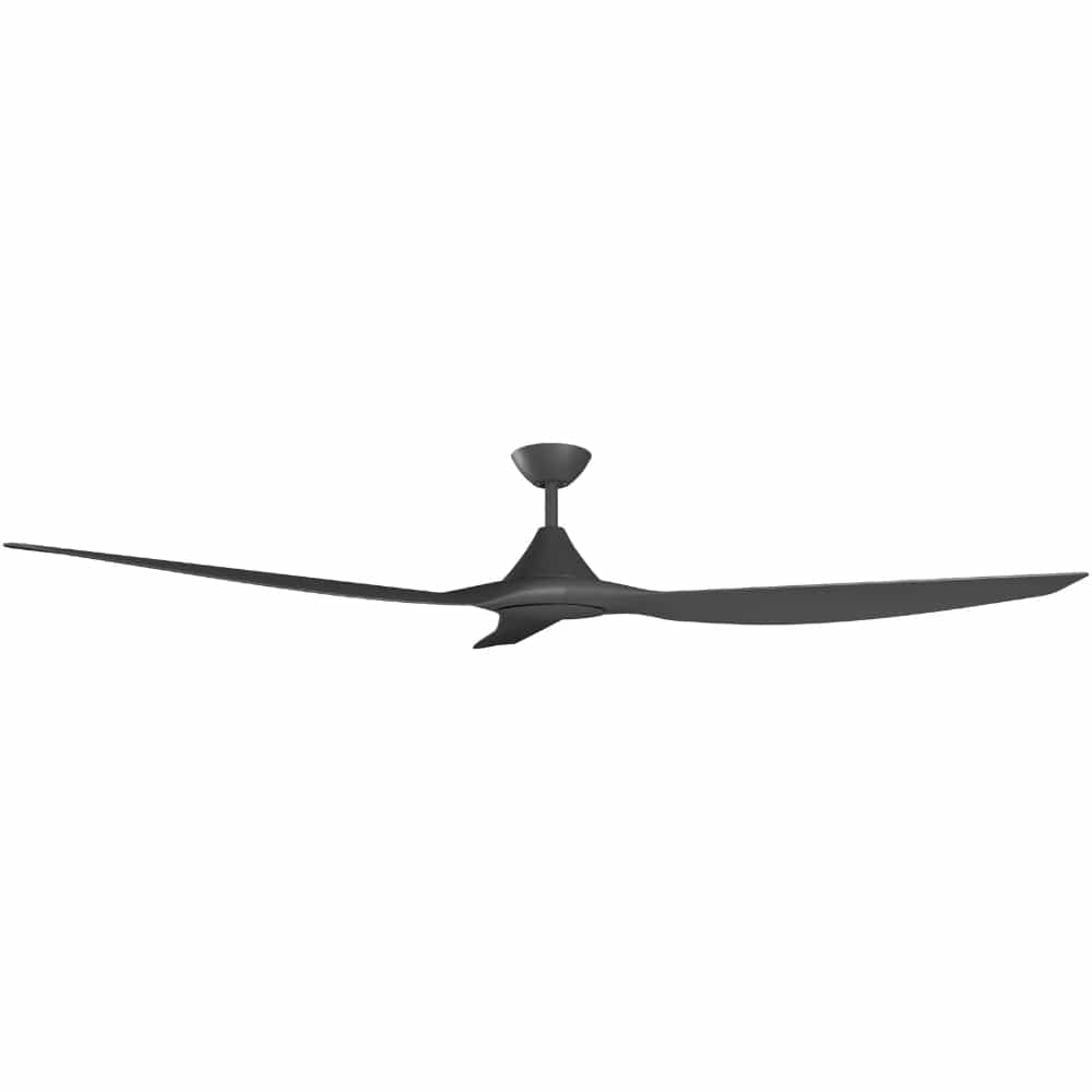 Without Light ClouldFan Smart DC Ceiling Fan Black - No Light