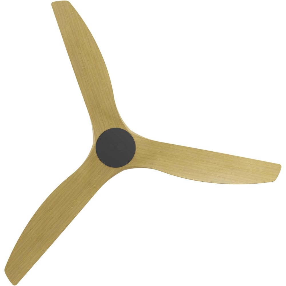Without Light ClouldFan Smart DC Ceiling Fan Black with Bamboo Blades - No Light