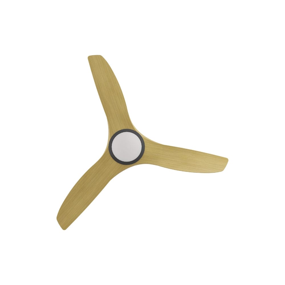 With Light ClouldFan Smart DC Ceiling Fan Black with Bamboo Blades - With Light