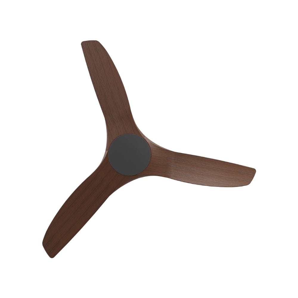 Without Light ClouldFan Smart DC Ceiling Fan Black with Koa Blades - No Light