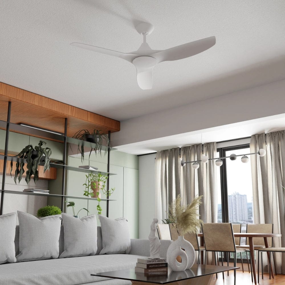 Without Light ClouldFan Smart DC Ceiling Fan White - No Light