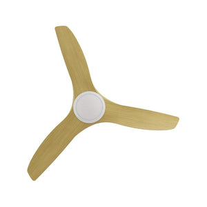 With Light ClouldFan Smart DC Ceiling Fan White with Bamboo Blades - With Light