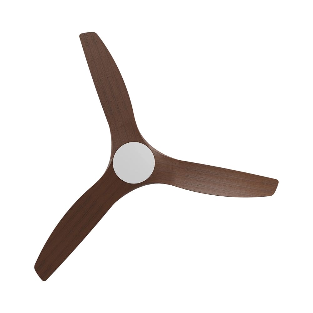 Without Light ClouldFan Smart DC Ceiling Fan White with Koa Blades - No Light