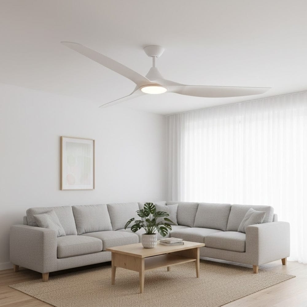 With Light ClouldFan Smart DC Ceiling Fan White - With Light