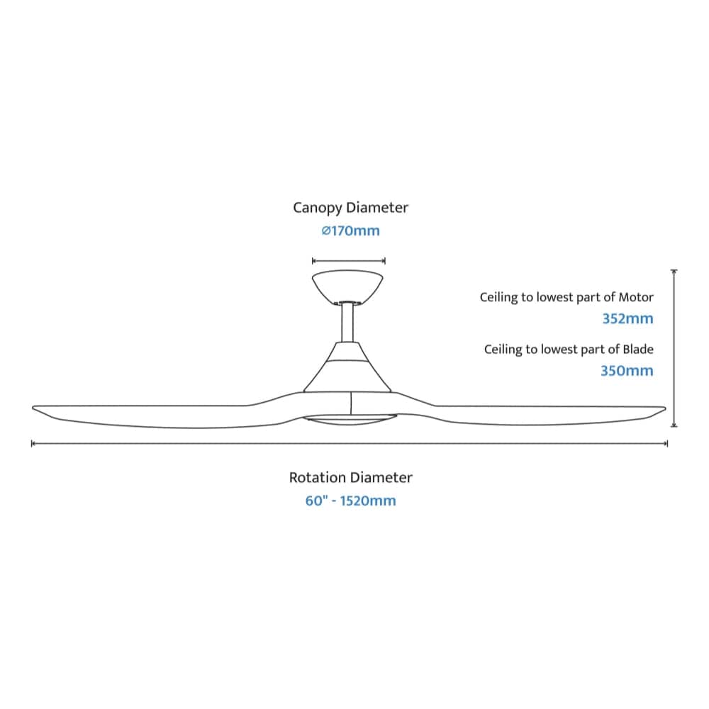 With Light ClouldFan Smart DC Ceiling Fan White - With Light