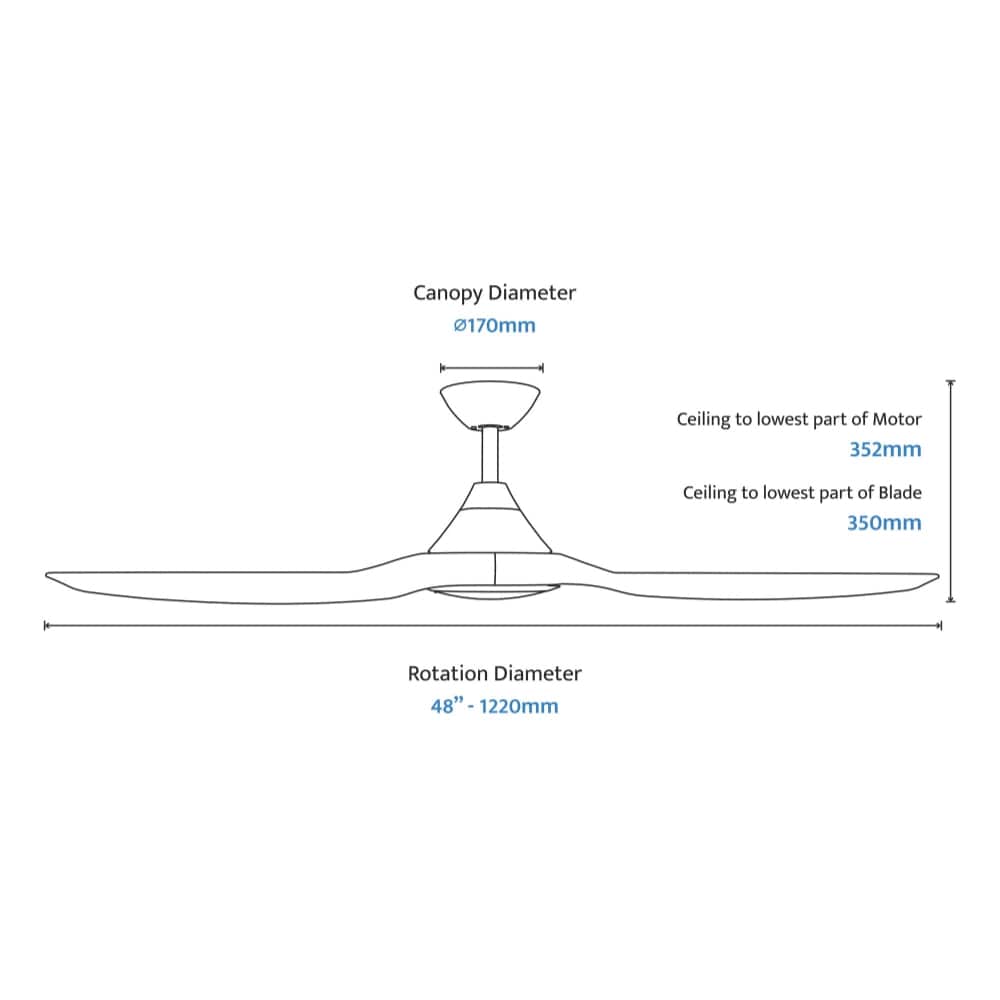 With Light ClouldFan Smart DC Ceiling Fan White - With Light