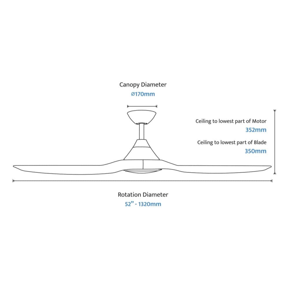 With Light ClouldFan Smart DC Ceiling Fan White - With Light