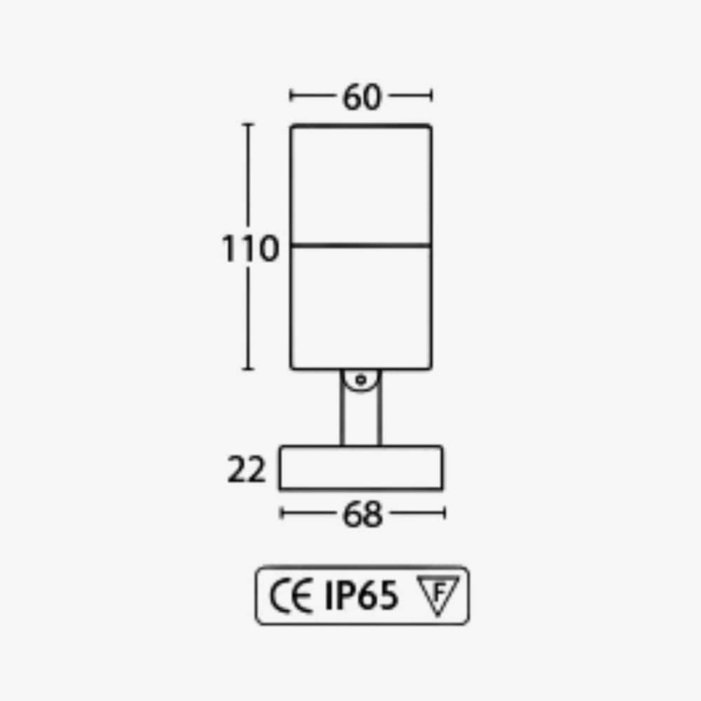 Exterior Wall Light Clovelly Spotlight- Adjustable