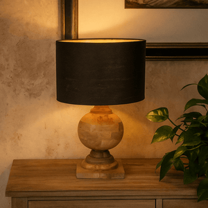 Table Lamps Coach Turned Wood Ball Balustrade Table Lamp