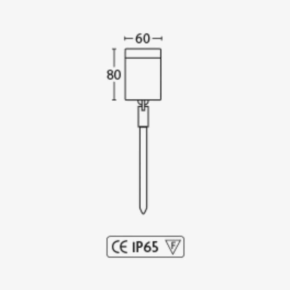 Exterior Spike Light Collaroy Spike Spotlight- Adjustable