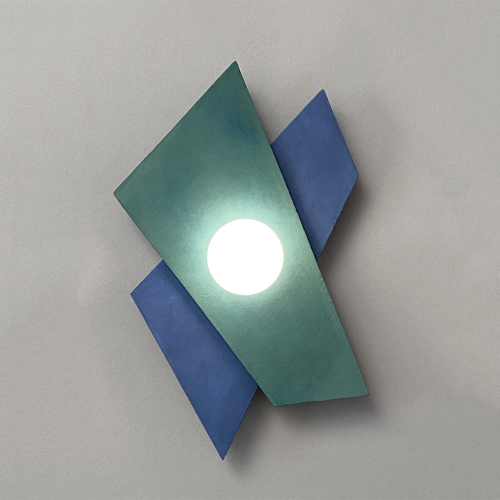 Interior Wall Light / Sconce Color Block Polygon Wall Light