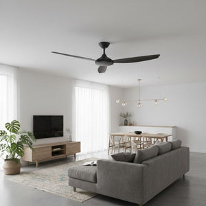 Without Light Condor DC Ceiling Fan Black - No Light