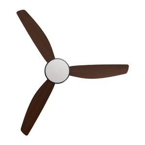 With Light Condor DC Ceiling Fan Black with Koa Blades - With Light
