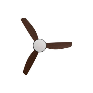 With Light Condor DC Ceiling Fan Black with Koa Blades - With Light