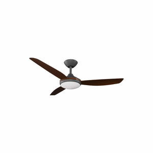 With Light Condor DC Ceiling Fan Black with Koa Blades - With Light