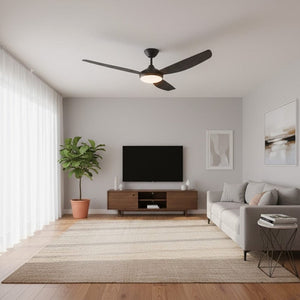 With Light Condor DC Ceiling Fan Black - With Light