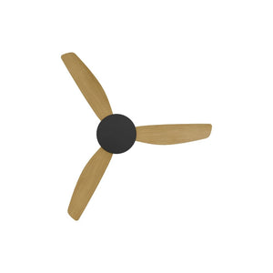 Without Light Condor DC Ceiling Fan Blalck with Bamboo Blades - No Light