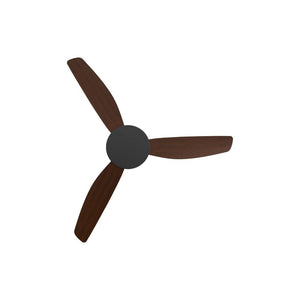 Without Light Condor DC Ceiling Fan Blalck with Koa Blades - No Light