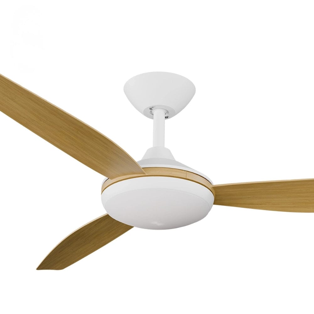 Without Light Condor DC Ceiling Fan White with Bamboo Blades - No Light