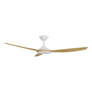 Without Light Condor DC Ceiling Fan White with Bamboo Blades - No Light