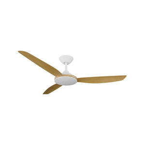 Without Light Condor DC Ceiling Fan White with Bamboo Blades - No Light