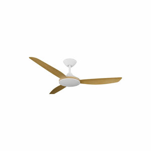 Without Light Condor DC Ceiling Fan White with Bamboo Blades - No Light