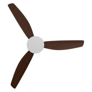 Without Light Condor DC Ceiling Fan White with Koa Blades - No Light